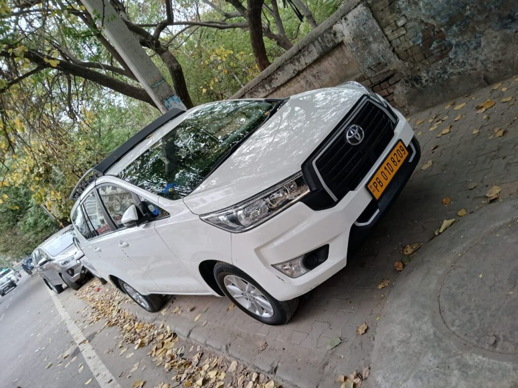 Toyota crysta on hire in Chandigarh